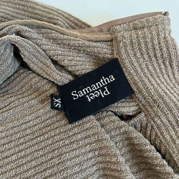 Samantha Pleet Ribbed Cafe Bodysuit XS - Picture 6 of 13